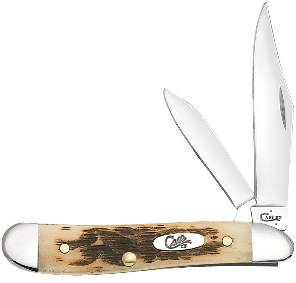 Case xx Peach Seed Jig Amber Bone Peanut